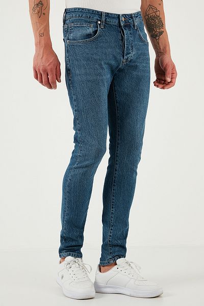 Buratti Мъжки дънки Slim Fit с нормална талия, тесни крачоли, 1115s60napoli