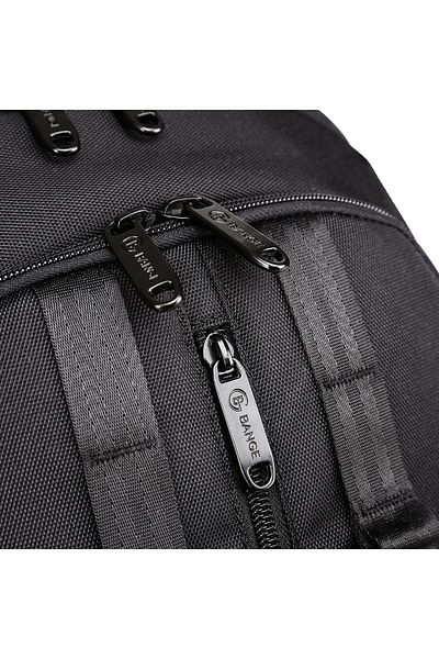BANGE Rucsac multifunctional pentru calatorii,model casual,cu port USB & Jack,buzunar antifurt BANGE Negru