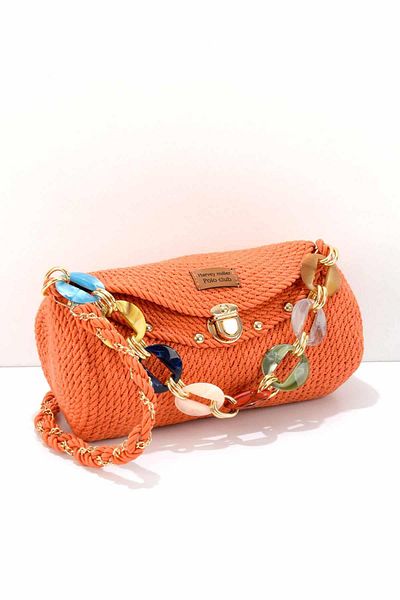 Bambi Geantă portocalie pentru damă C06619613716