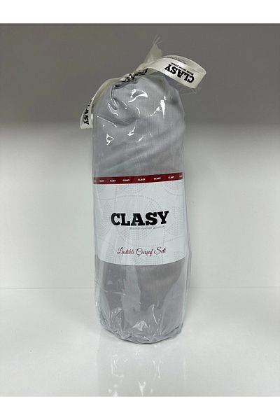 Clasy طقم ملاءات مطاطية رمادية اللون من رانفورس