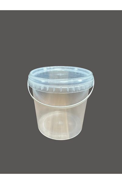 EKBAĞ Plastic Yogurt Bucket 1.2 Lt (5 Pcs)(Transparent)