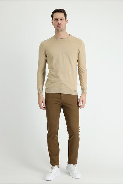 Kiğılı Slim Fit Slim Fit Lycra Canvas / Chino Trousers