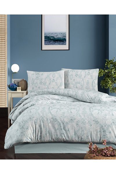 Evim Alea Ranforce Blue Double Duvet Cover Set 200X220Cm