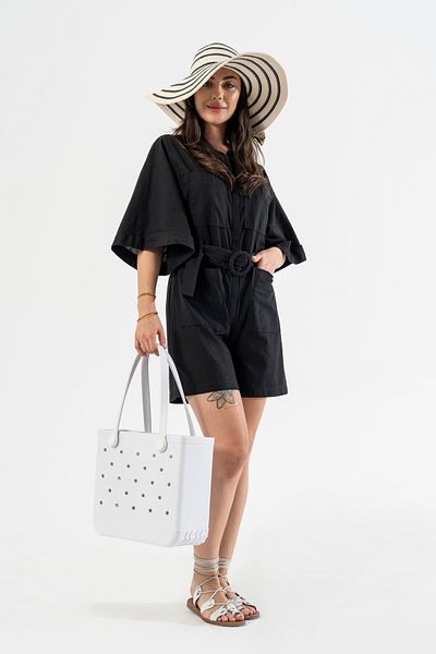 Hilaliart White Eva Beach Bag - Waterproof, Lightweight and Stylish