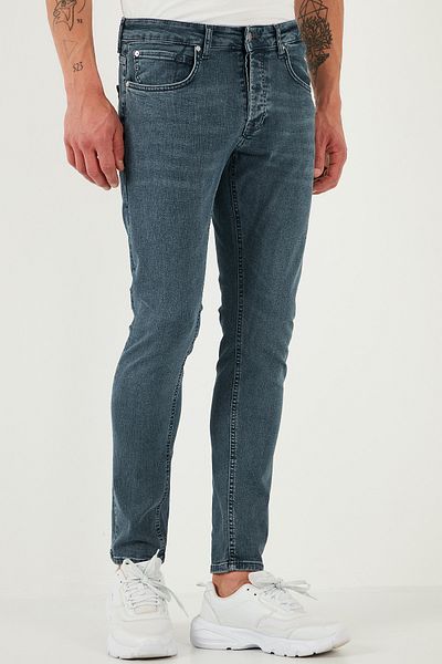 Buratti Stretch βαμβακερό Slim Fit κανονική μέση στενή γάμπα Ανδρικό τζιν παντελόνι 1124s73napoli