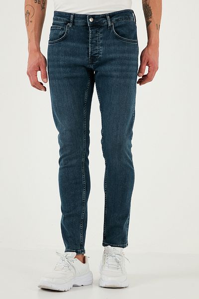 Buratti Мъжки дънки Slim Fit с нормална талия, с прилепнали крачоли, 1124s77napoli