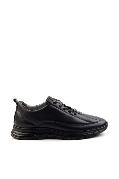 Bambi Black Napa Genuine Leather Men's Casual Shoes E01070022243