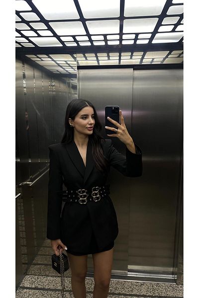 HAZELANNA Design Black Jacket