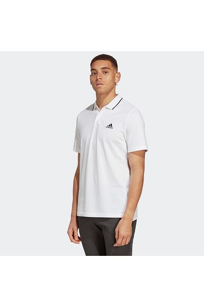 adidas Ανδρικά Essentials Piqué Μικρό λογότυπο Polo T-shirt Λευκό T-shirt Ic9315