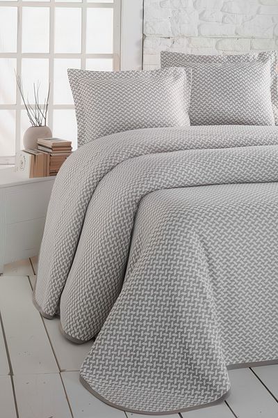 GAMA HOME Jacquard Single Bedspread / with Special Design Bag / with Different Color and Pattern Options