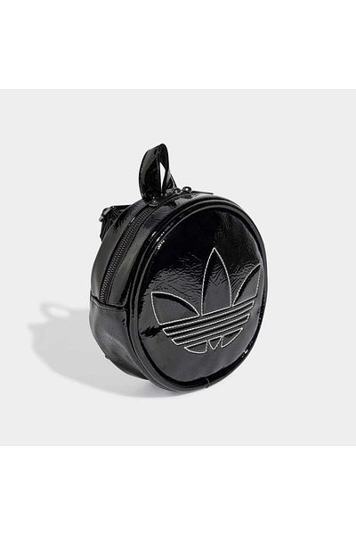 adidas Mini rucsac negru Adicolor Round pentru femei (JD5561)