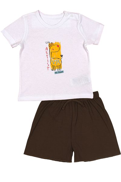 Melekpare 100% Cotton Summer 2-Piece T-Shirt and Shorts Set for Baby Boys and Girls
