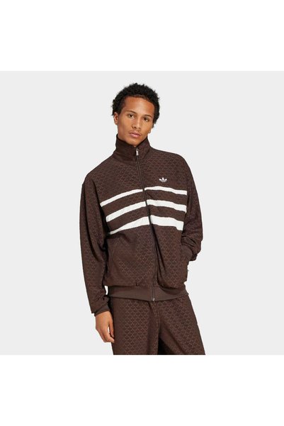 adidas Q12 Monogram t Tracksuit Top (Brown) Jp4419
