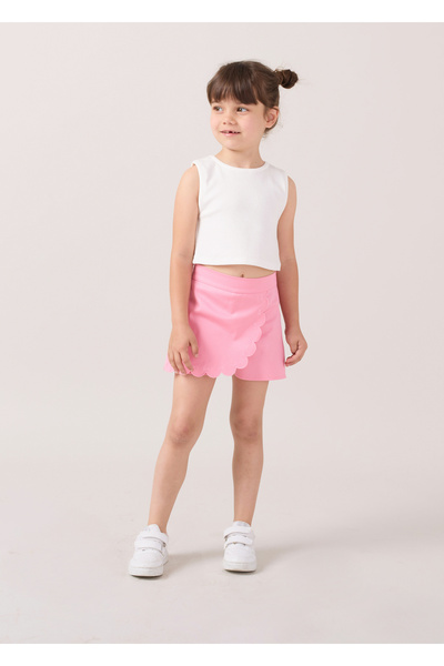 Minipodyum Fusta scurtă cu broderie pentru fete