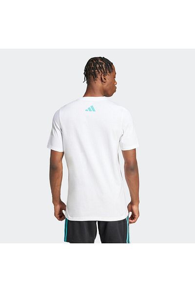 adidas Ανδρικό μπλουζάκι Mercedes Dna σε λευκό στυλ JV5456