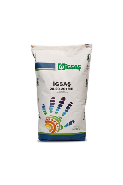 İGSAŞ İgsaş 20.20.20 Me (MİKRO ELEMENTLİ KOMPOZE GÜBRE) – 25 Kg