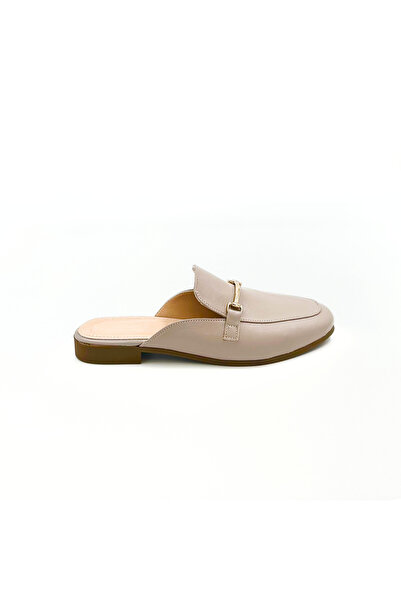 Folle Mink Leather Loafer Slippers