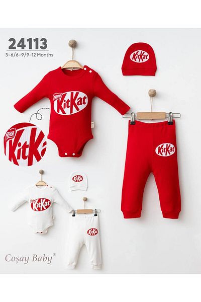 COŞAY Kitkat Printed Set