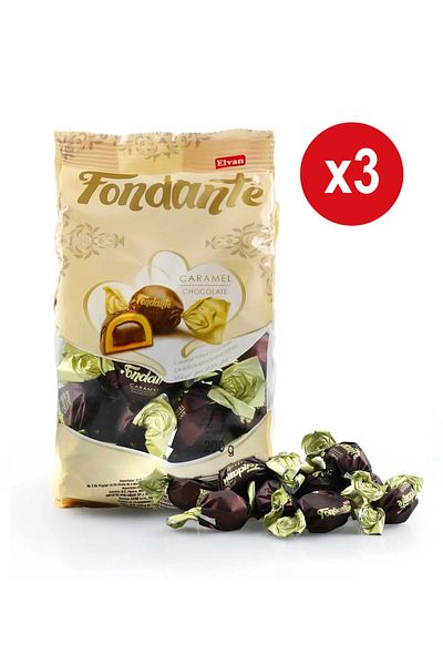 Elvan Fondante Caramel Toffee 200 gr. (1 bucat ) x 3