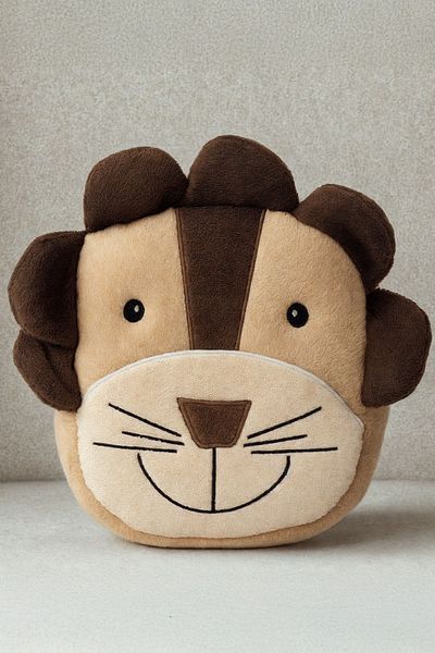 KidHug Lion Patterned Embroidered Backpack for 0-8 Years Old Children - Horse Feather Fabric