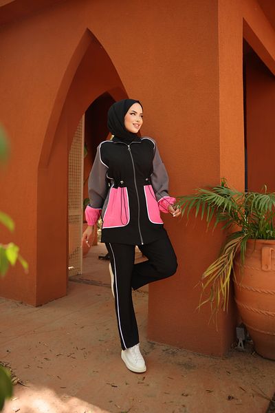 Wovi Moda Σετ αθλητικής φόρμας Hijab - Προσφέρει κομψή και μοντέρνα γυναικεία εμφάνιση