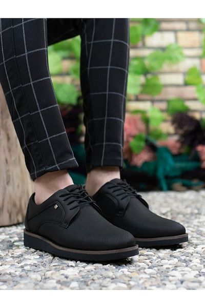 CONTEYNER Men's Black Oxford Shoes