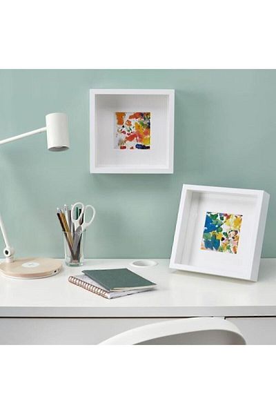 IKEA Sannahed White Color Frame Home Decoration 25x25 Cm 1 Piece