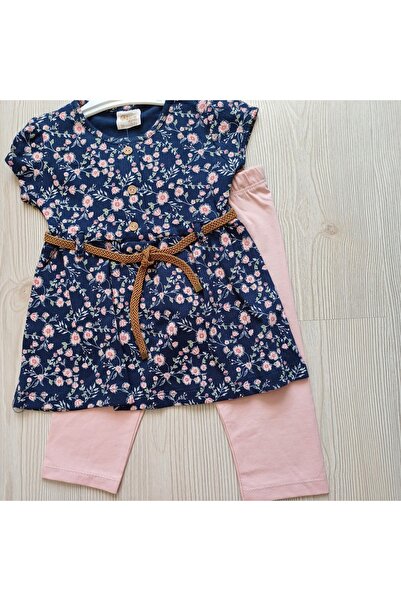 DECO Girl's 3/6 Years Old Floral Waist Drawstring Tights Set