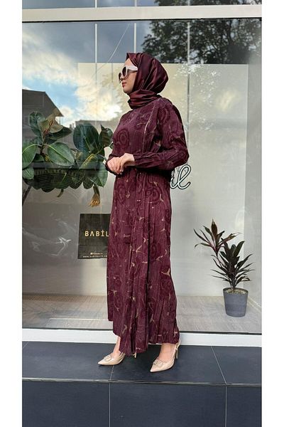 MissWhence Claret Red Dress 36802