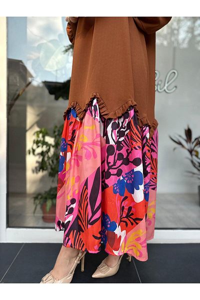 Invee Rochie de damă cu șase modele maro