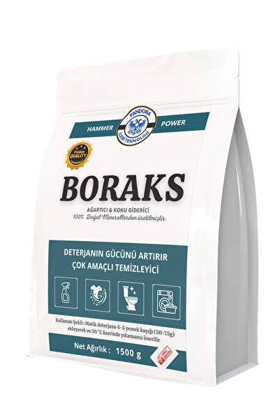 hammer power Boraks 1500g TOZ ÇAMAŞIR DETERJANI KATKISI AĞARTICI KOKU GİDERİCİ