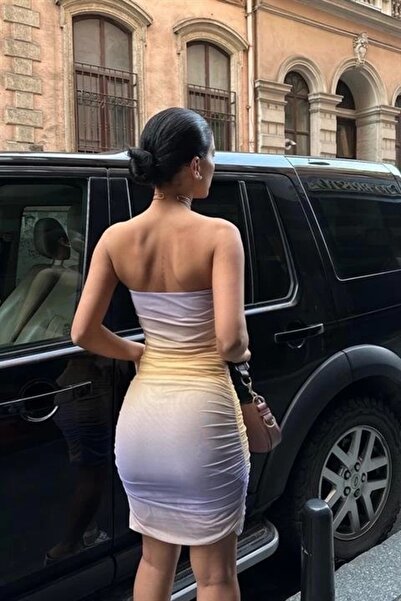 Lijuri Μίνι φόρεμα από τούλι στράπλες Jaipur 2555-08