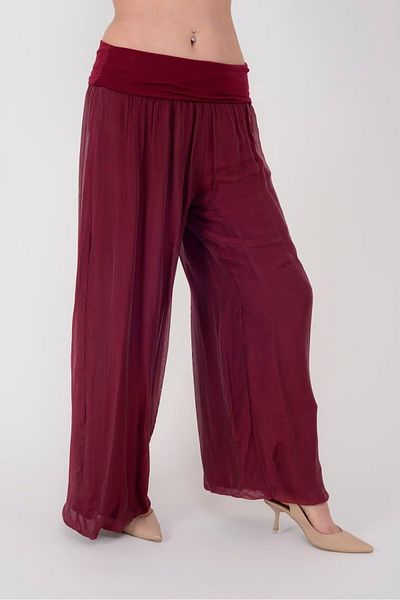 Bohem Stil Italian Corset Waisted Lined Silk Pants