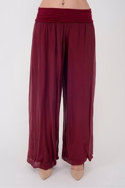 Bohem Stil Italian Corset Waisted Lined Silk Pants