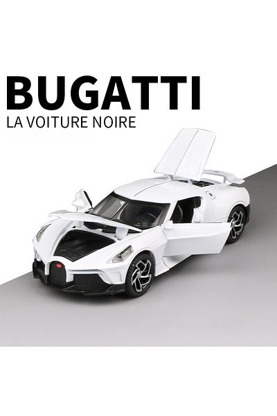 Choice White 1:32 Alloy Scale Model Car Toys Bugatti La Voiture Noire Alloy Diecast Simulation Toy Vehicles
