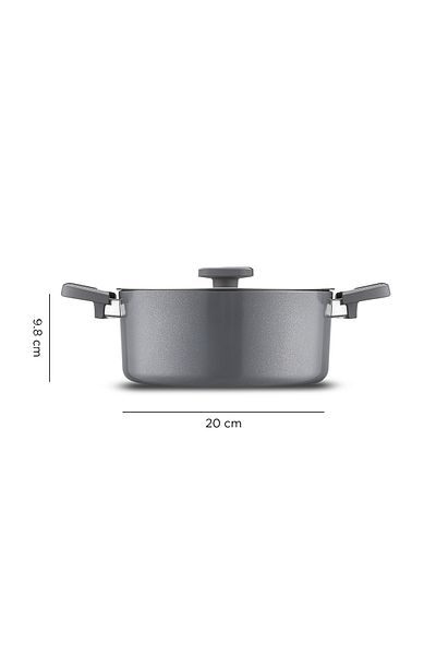 Jumbo Swiss Crystal Gray 7 Piece Cookware Set