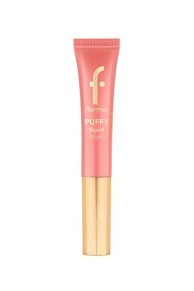 Flormar Puffy Moisturizing Effect & Shiny Finish Liquid Blush with Sponge Applicator-001 Pinky Glow- 8682536093866
