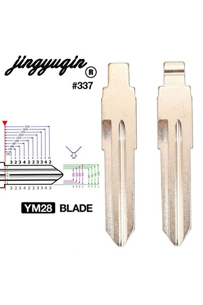Choice رقم 337 Jingyuqin 10 قطع لشفرة مفتاح السيارة عن بعد القابلة للطي لسيارة أوبل شيفروليه ليفينج لسيارة بويك