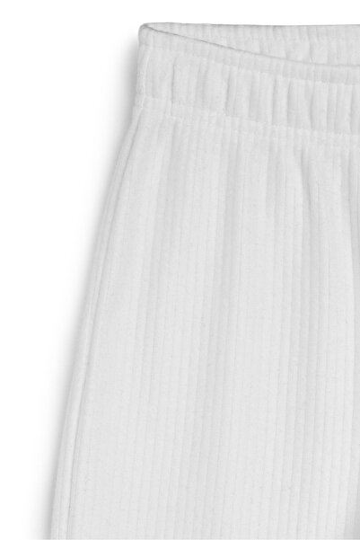 mmetalic Εκρού κοριτσίστικη φούτερ με ελαστική μέση - Άνετο χοντρό ύφασμα με φαρδύ πόδι 7-8-9-10-11-12-13-14 ετών