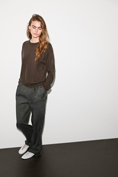 Massimo Dutti %100 kaşmir bisiklet yaka kazak