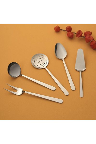 Hisar Nice 5 Piece Steel Serving Set