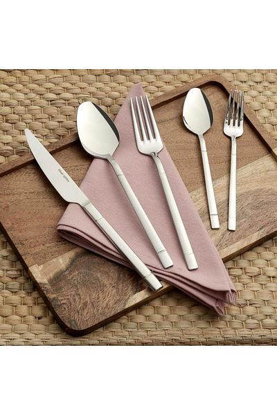 Hisar Optima Alaçatı 84 Piece 12 Person Fork Spoon Knife Set