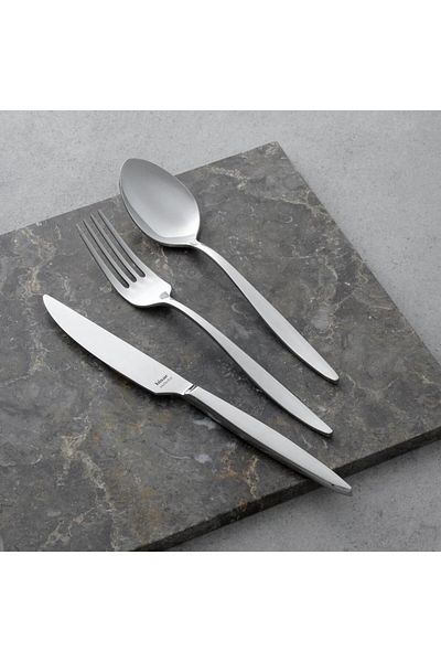 Hisar Mercury 84 Pieces 12 Person Fork Spoon Knife Set