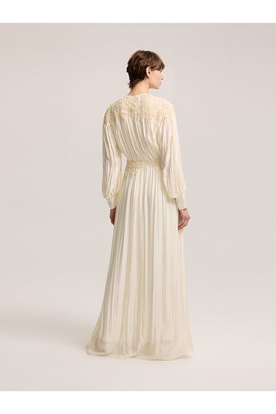 BAQA Lace Embroidered Silk Dress