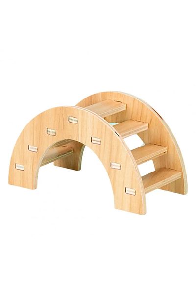 Choice F Pet Hamster Toys Wooden Bridge Seesaw Swing Toys Small Animal Activity Climb Toy Diy Hamster Cage.