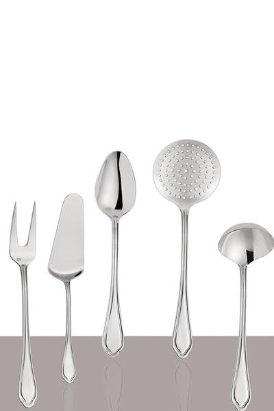 Hisar Florence 5 Piece Steel Serving Set