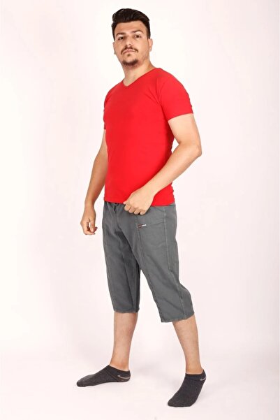 FATELLA Унисекс ленен плат Суров плат Летни удобни бермудски капри