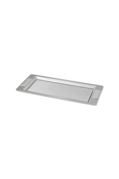 Hisar Roman Rectangular Steel Tea and Coffee Tray
