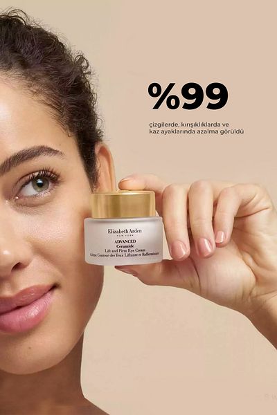 Elizabeth Arden كريم مضاد للخطوط الدقيقة لمحيط العين وكريم شد البشرة سيراميد ليفت آند فيرم للعين 15 مل