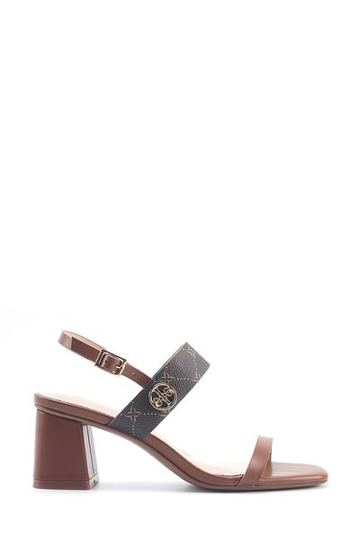 Nine West Nacedıa 5fx Kahverengi Kadın Topuklu Sandalet